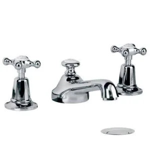 Lefroy Brooks Classic 3h Basin Mixer & Puw - Nickel