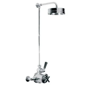 Lefroy Brooks Mackintosh Exp Dual Thermo Valve, Riser & E/c 8" Rose - Nickel