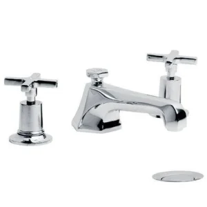 Lefroy Brooks Mackintosh D/m 3h Basin Mixer With Puw - Antique Gold