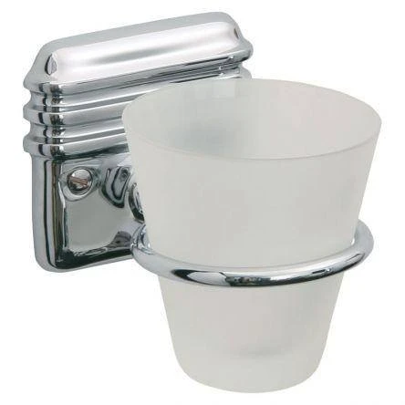 Lefroy Brooks Belle Aire W/m Glass Mug & Holder - Antique Gold