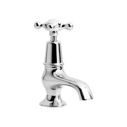Lefroy Brooks Connaught Single Basin Pillar Tap - Antique Gold