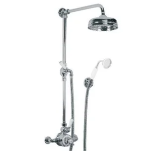 Lefroy Brooks Godolphin Exp Thermo Valve With Shower Kit & 8" Rose - Chrome