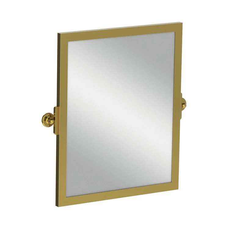 Lefroy Brooks Classic Tilting Mirror With Brass Frame - Antique Gold