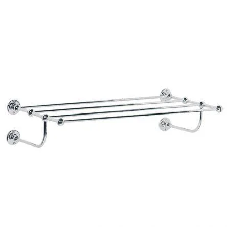 Lefroy Brooks Classic Towel Shelf - Antique Gold