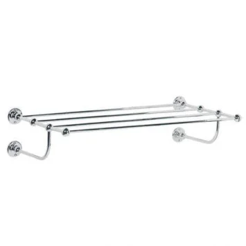 Lefroy Brooks Classic Towel Shelf - Antique Gold product image - Image 1