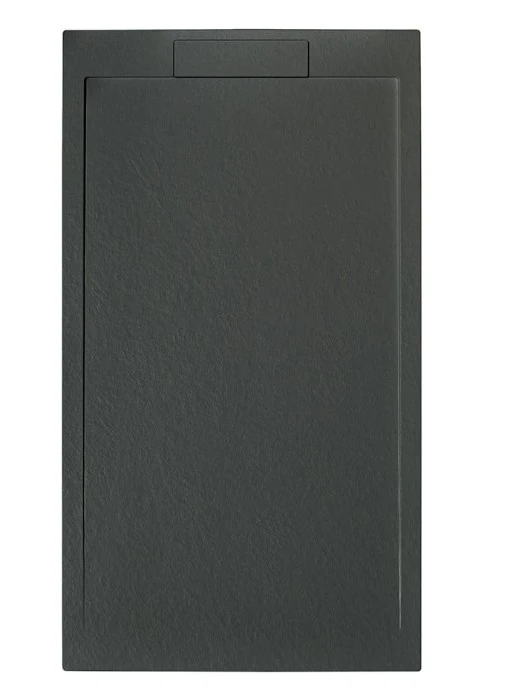 Cubico Neo Black Rectangle 1400x800 Slate Effect Shower Tray