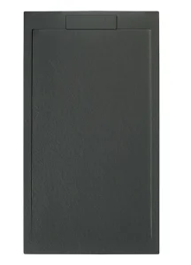 Cubico Neo Black Rectangle 1400x800 Slate Effect Shower Tray