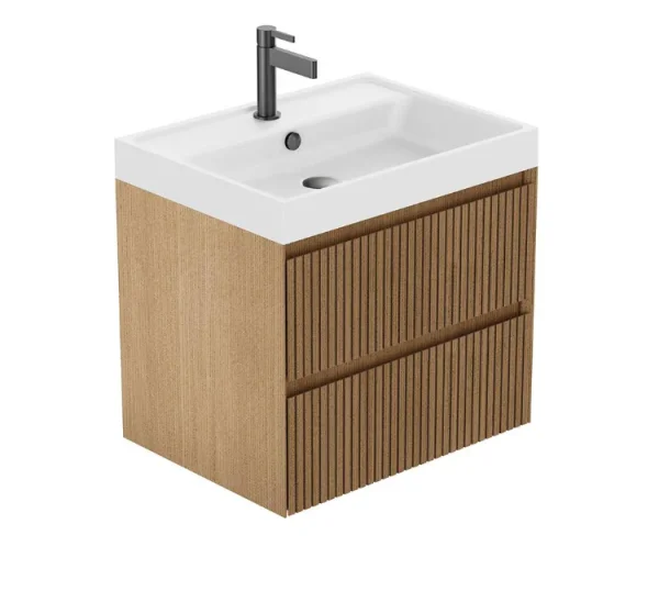 Vado Groove 600mm Vanity Unit - Wall Hung
