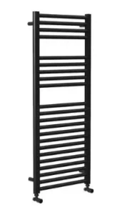 Vogue Focus Colours Towel Radiator Heating Only - Matt Black 1200X500 product image - Image 1