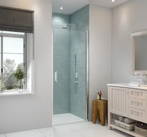 Merlyn 8 Series Frameless Pivot Showerwall 760mm