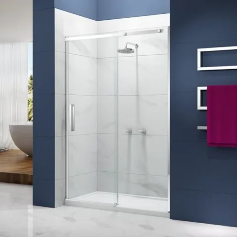 Merlyn Ionic Essence Frameless Sliding Door 1100mm detail view - Image 2