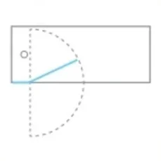 Crosswater Optix Hinged Bath Screen With Inline Panel 180 Right Handed Brushed Stainless detail view - Image 2
