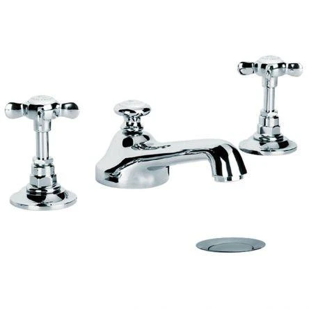 Lefroy Brooks Classic Charterhouse 3h Basin Mixer & Puw - Antique Gold