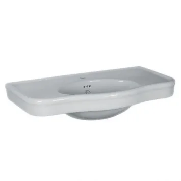 Lefroy Brooks La Chapelle 100cm Console Basin 1 Tap Hole - White product image - Image 1