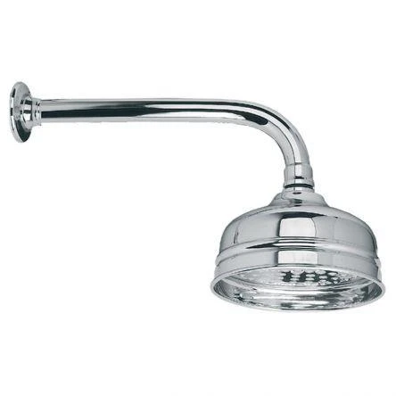 Lefroy Brooks Classic 400mm Shower Arm & 5" Rose - Nickel