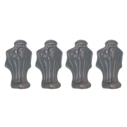 Lefroy Brooks Set Of 4 Cast Iron Bath Feet - White