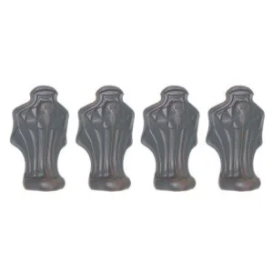 Lefroy Brooks Set Of 4 Cast Iron Bath Feet - White