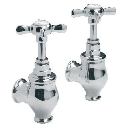 Lefroy Brooks Classic Bibcock Globe Taps - Chrome