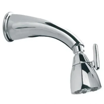 Lefroy Brooks Classic Shower Arm & Brunswick 6 Jet Showerhead - Antique Gold product image - Image 1