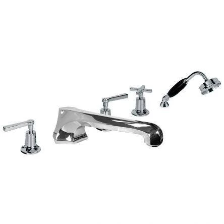 Lefroy Brooks Mackintosh Lever D/m Easyclean 5h Bath Set - Chrome
