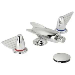 Lefroy Brooks Belle Aire Lever D/m 3h Rocket Bidet Set - Nickel