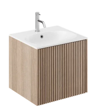 Crosswater Limit Single Drawer Unit 500 Modern Oak/anthracite product image - Image 1