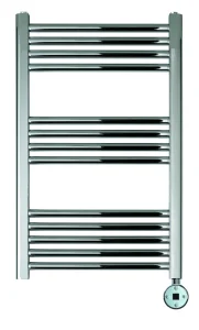 VOS Electric Thermostatic Control Towel Radiator 800x500mm - Chrome 