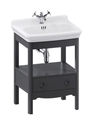 Burlington Guild Floor Standing Vanity 620mm Ashbee Grey C/w Handles