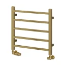 Reina Serena Brushed Brass Towel Radiator 500x500mm