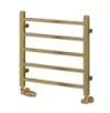 Reina Serena Brushed Brass Towel Radiator 500x500mm product image - Image 1