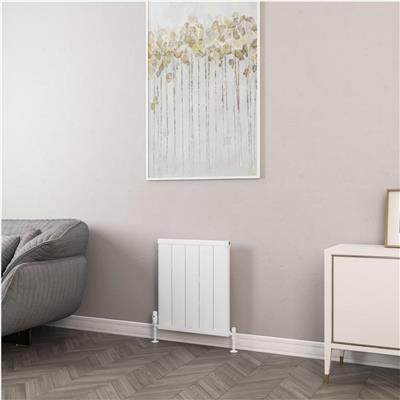 Eastbrook Kingswood Slimline 600 X 510 Aluminium Radiator Matt White