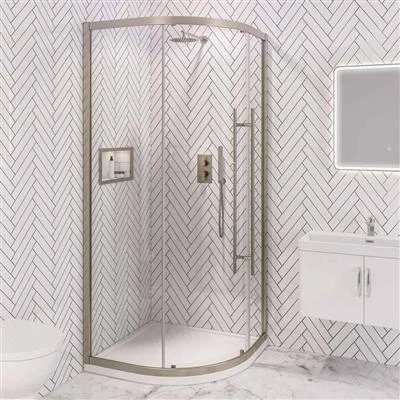Eastbrook Vantage 2000 Easy Clean Quadrant 800mm Brushed Brass