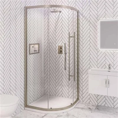 Eastbrook Vantage 2000 Easy Clean Quadrant 800mm Brushed Brass