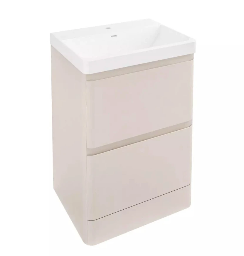 Eastbrook Grovely 60cm Drawer Base Unit 2 Drawer Cashmere