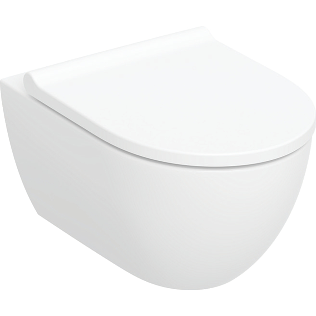 Geberit Acanto Wall Hung Pan And Soft Close Seat (rimfree)