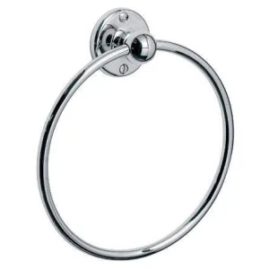 Lefroy Brooks Classic Edwardian Towel Ring - Chrome