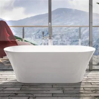 Eastbrook Charlton Freestanding Bath 1650x740x565mm Inc Waste White product image - Image 1