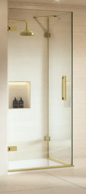 Merlyn Hinge Side Panel Brushed Brass 1000mm