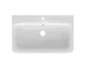 Cubico Wave 600mm Ceramic Basin Inc. Bottle Trap