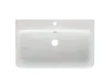 Cubico Wave 600mm Ceramic Basin Inc. Bottle Trap product image - Image 1