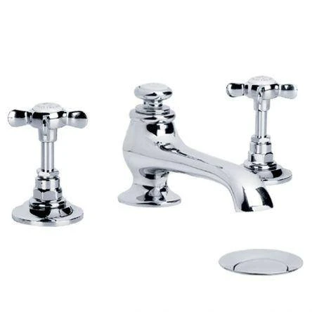 Lefroy Brooks Classic D/m 3h Basin Mixer With Puw - Chrome