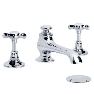 Lefroy Brooks Classic D/m 3h Basin Mixer With Puw - Chrome