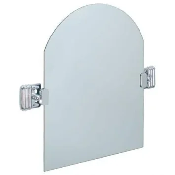 Lefroy Brooks Belle Aire Dome Top Tilting Mirror - Nickel product image - Image 1