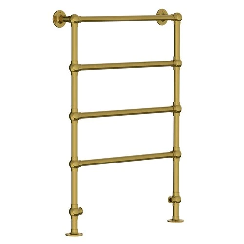 Lefroy Brooks Classic Towel Rail 953x686mm - Polished Brass