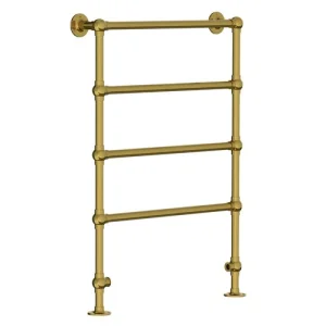 Lefroy Brooks Classic Towel Rail 953x686mm - Polished Brass