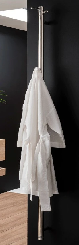 Vogue Simplicity II Round Towel Radiator Electric Only - Polished Stainless Steel 1500X0