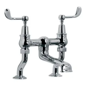 Lefroy Brooks Connaught Lever D/m Bath Filler - Chrome