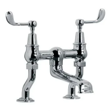 Lefroy Brooks Connaught Lever D/m Bath Filler - Chrome product image - Image 1