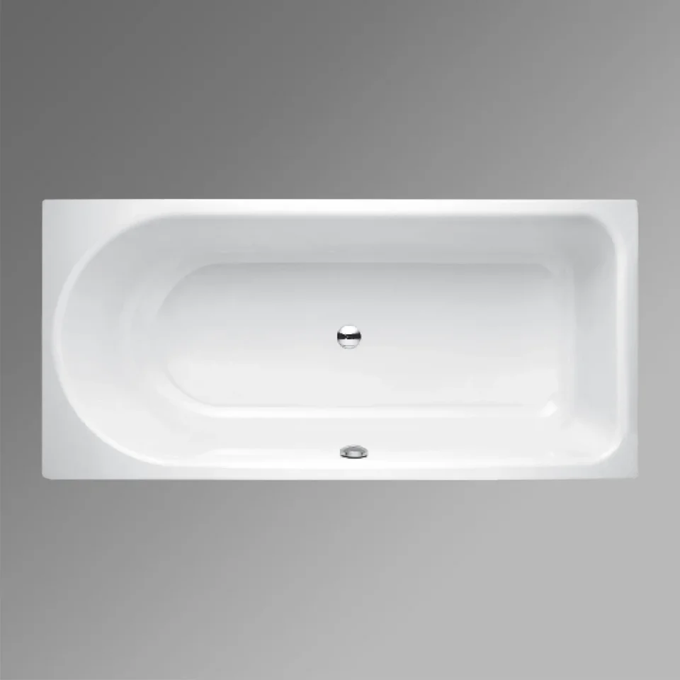 Betteocean Low-line 1700 700 Mm Foot End Right/overflow Front, White product image - Image 1