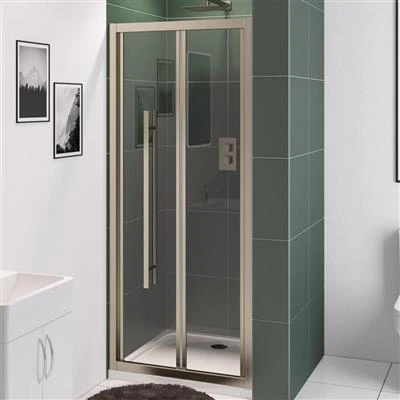Eastbrook Vantage 2000 Easy Clean Bi-fold Door 900mm Brushed Brass
